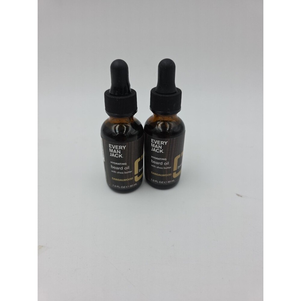 Every Man Jack Beard Oil Sandalwood 1 Oz 2 Pack